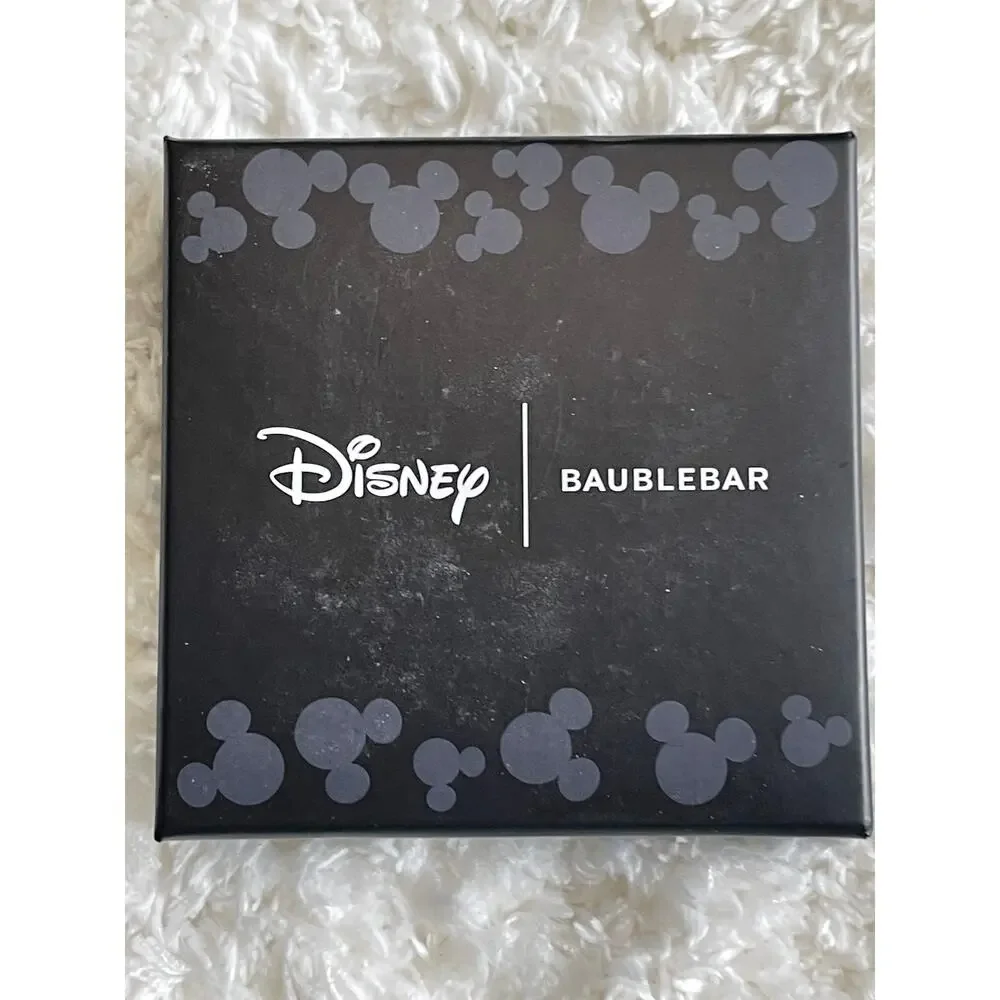 Disney BaubleBar Glow In The Dark Mickey Mouse Ghost Earring NEW Green Halloween